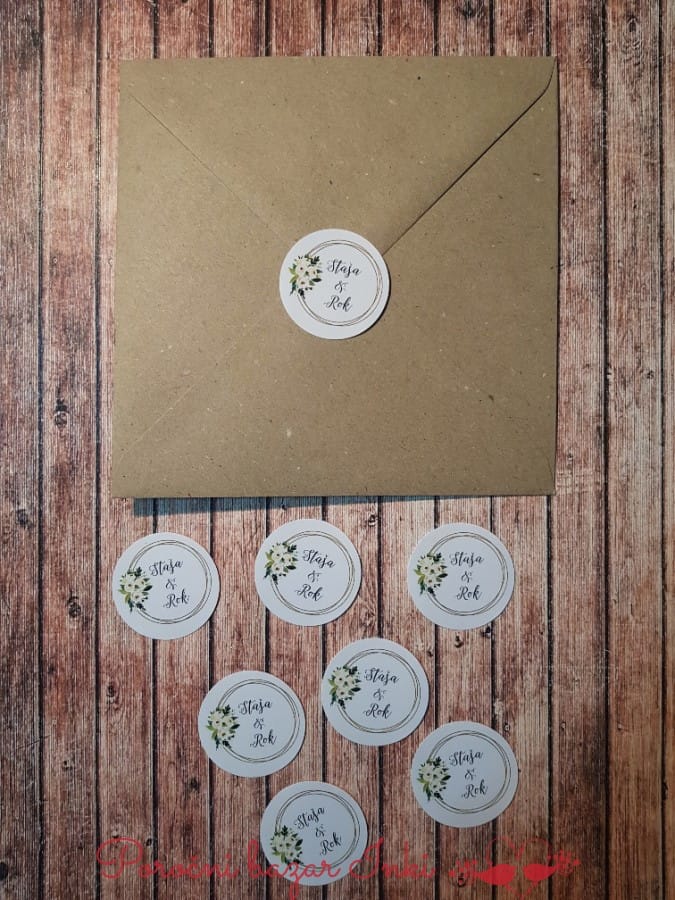 Nalepke za kuverte - Poročni bazar INKI Nalepke za kuverte - Poročni bazar INKI