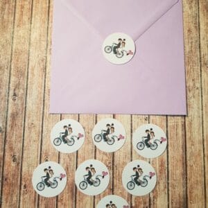 Nalepke za kuverte - Poročni bazar INKI