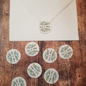 Nalepke za kuverte z motivom zelenja 1 KOMPL(24 kom) KMPLNAL 05