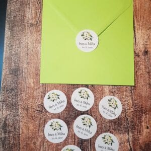 Nalepke za kuverte - Poročni bazar INKI