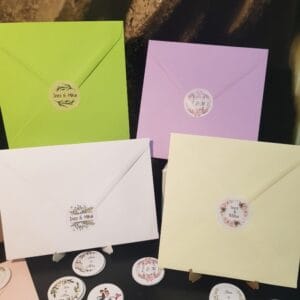 Nalepke za kuverte - Poročni bazar INKI