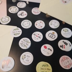 Nalepke za kuverte - Poročni bazar INKI