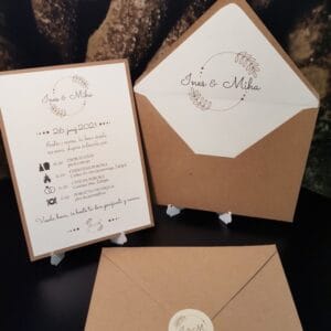 minimalistična poročna vabila