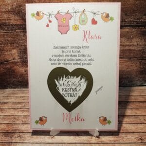 kartice presenečenja krst