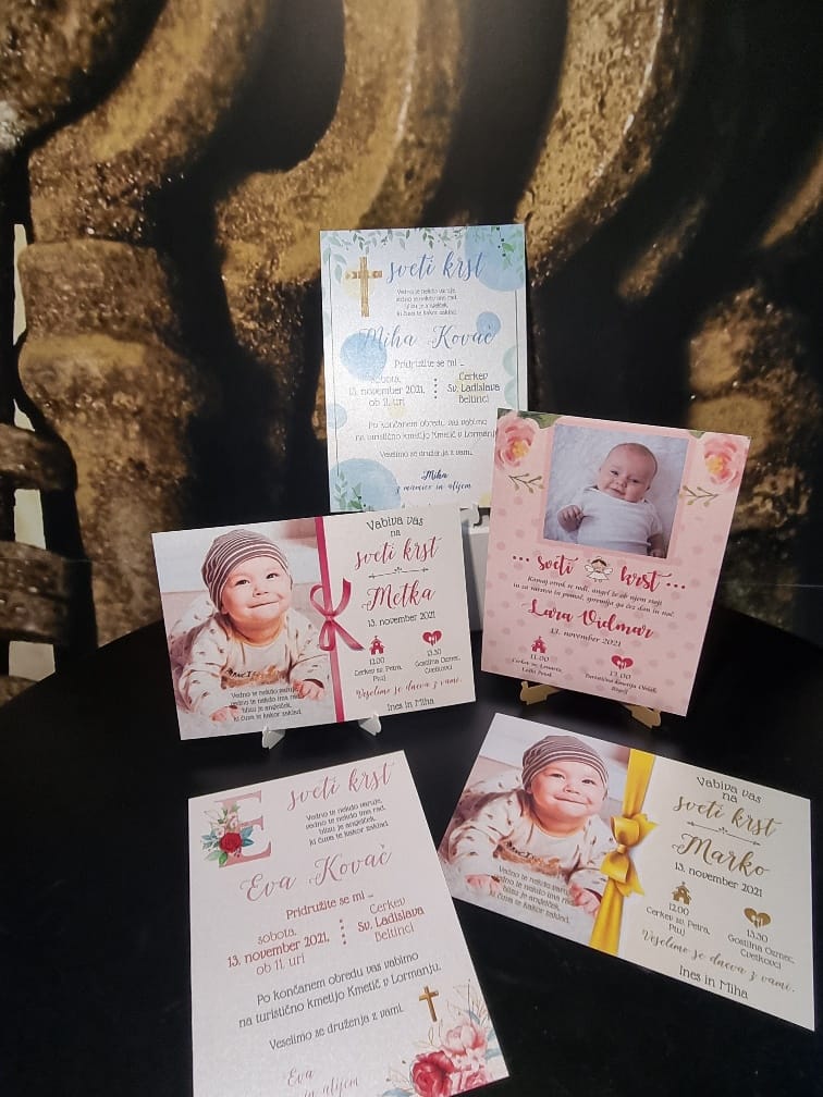 Vabilo za krst – Poročni bazar INKI vabilo za krst
