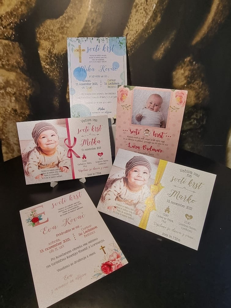 Vabilo za krst – Poročni bazar INKI vabilo za krst
