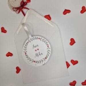 Poročno vabilo padajoči krogi