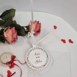 Poročno vabilo padajoči krogi