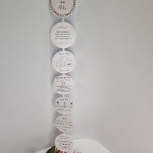 Poročno vabilo padajoči krogi