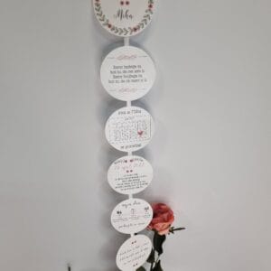 Poročno vabilo padajoči krogi