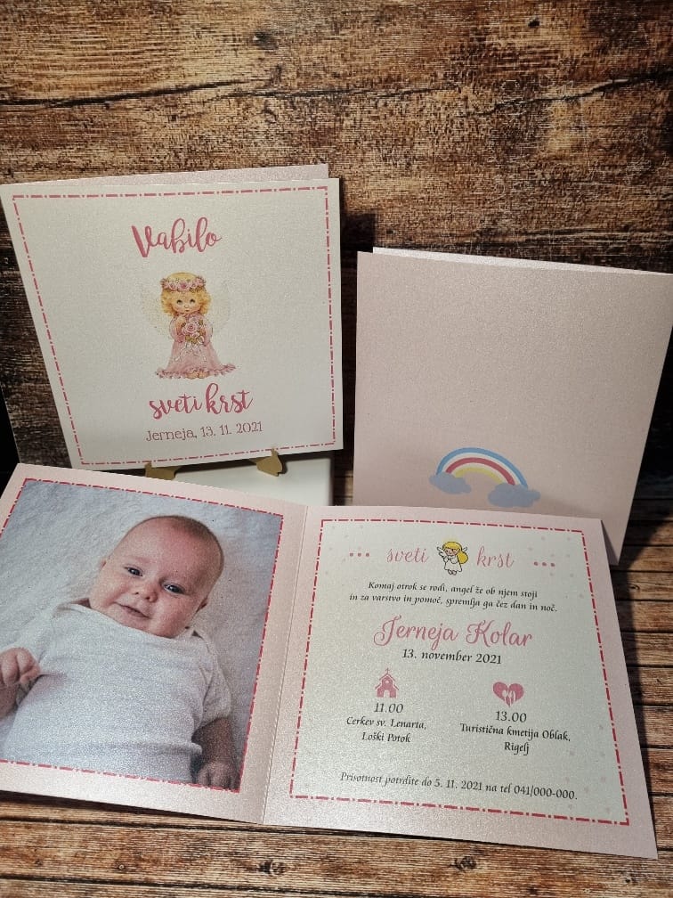 Vabila za krst s fotografijo otroka – Poročni bazar INKI vabila za krst s fotografijo otroka