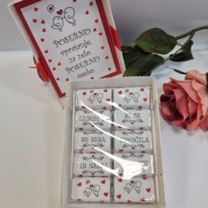 darilo s čokoladicami