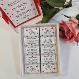 darilo s čokoladicami