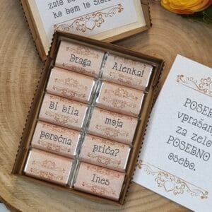 darilo s čokoladicami