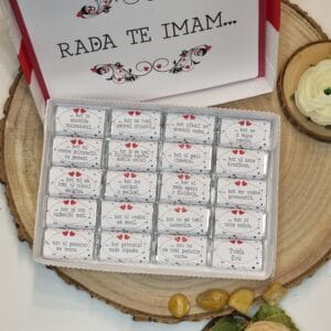 sladka darila s čokoladicami