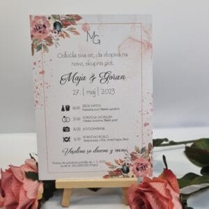 Boho poročna vabila