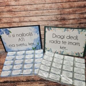 Darilo s čokoladicami - Poročni bazar INKI