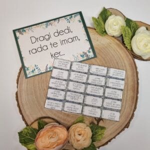 darilo s čokoladicami za dedka