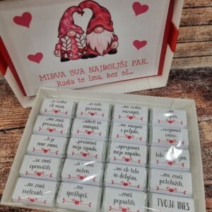 darilo s čokoladicami