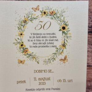 Vabila za obletnice