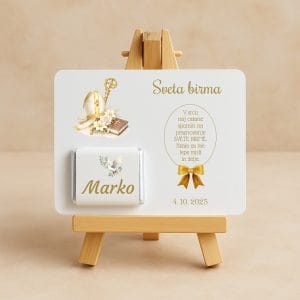 personalizirana darila za birmo s čokolado