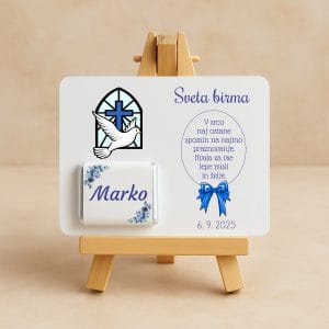 personalizirana darila za birmo s čokolado