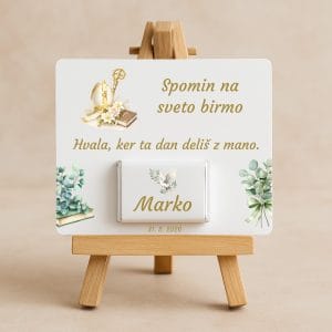 personalizirana darila za birmo s čokolado