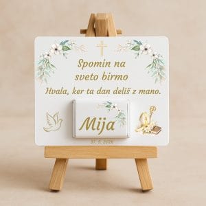 darilo za birmo s čokolado