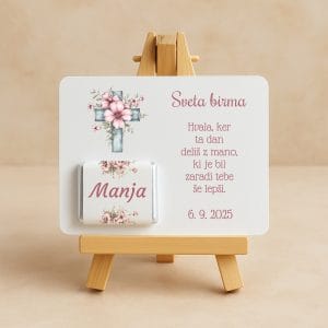 darilo za birmo s čokolado