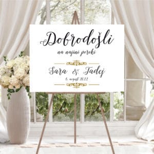 tabla dobrodošlice