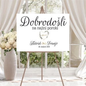 tabla dobrodošlice