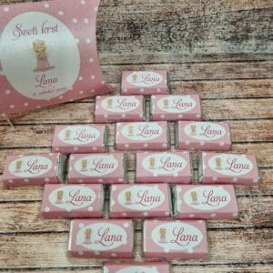 konfeti za krst s čokoladicami