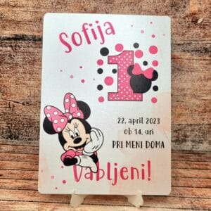 Vabilo za 1. rojstni dan