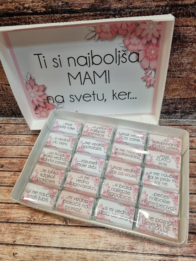 darilo s čokoladicami - Poročni bazar INKI darilo s čokoladicami
