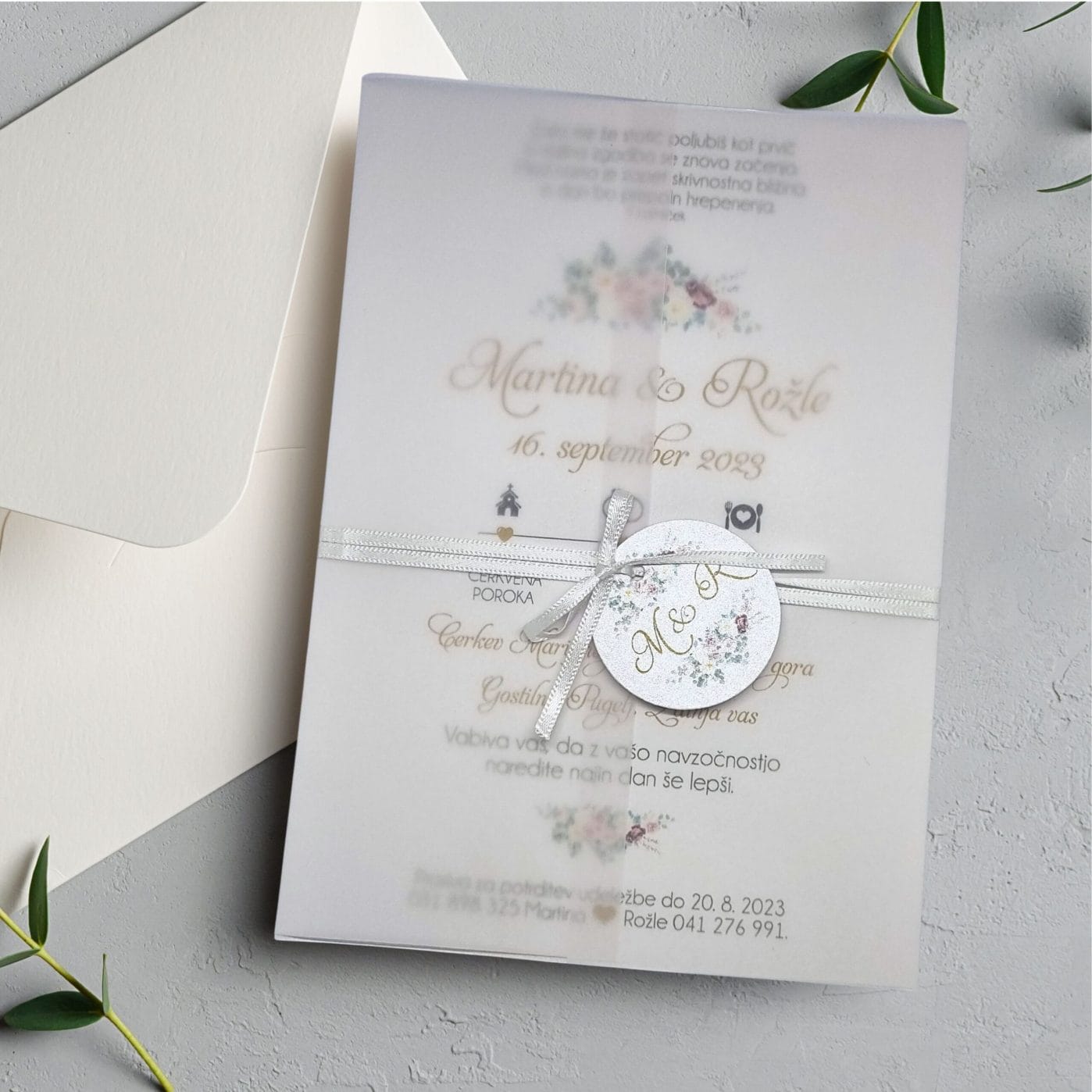 Poročno vabilo - Poročni bazar INKI poročno vabilo