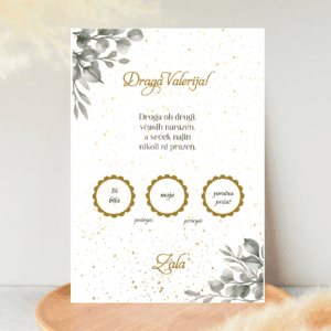 kartica presenečenja