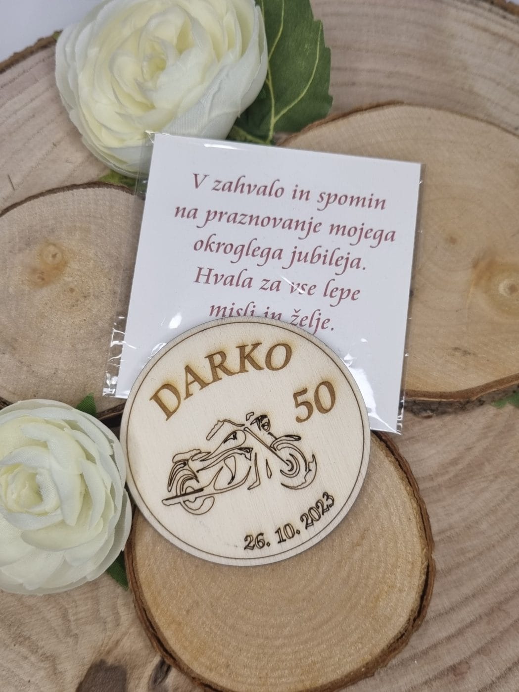 Darilca za obletnice - Poročni bazar INKI darilo, lesen magnet