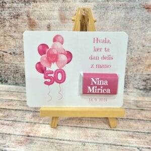 darilca - konfeti za abrahama s čokoladico