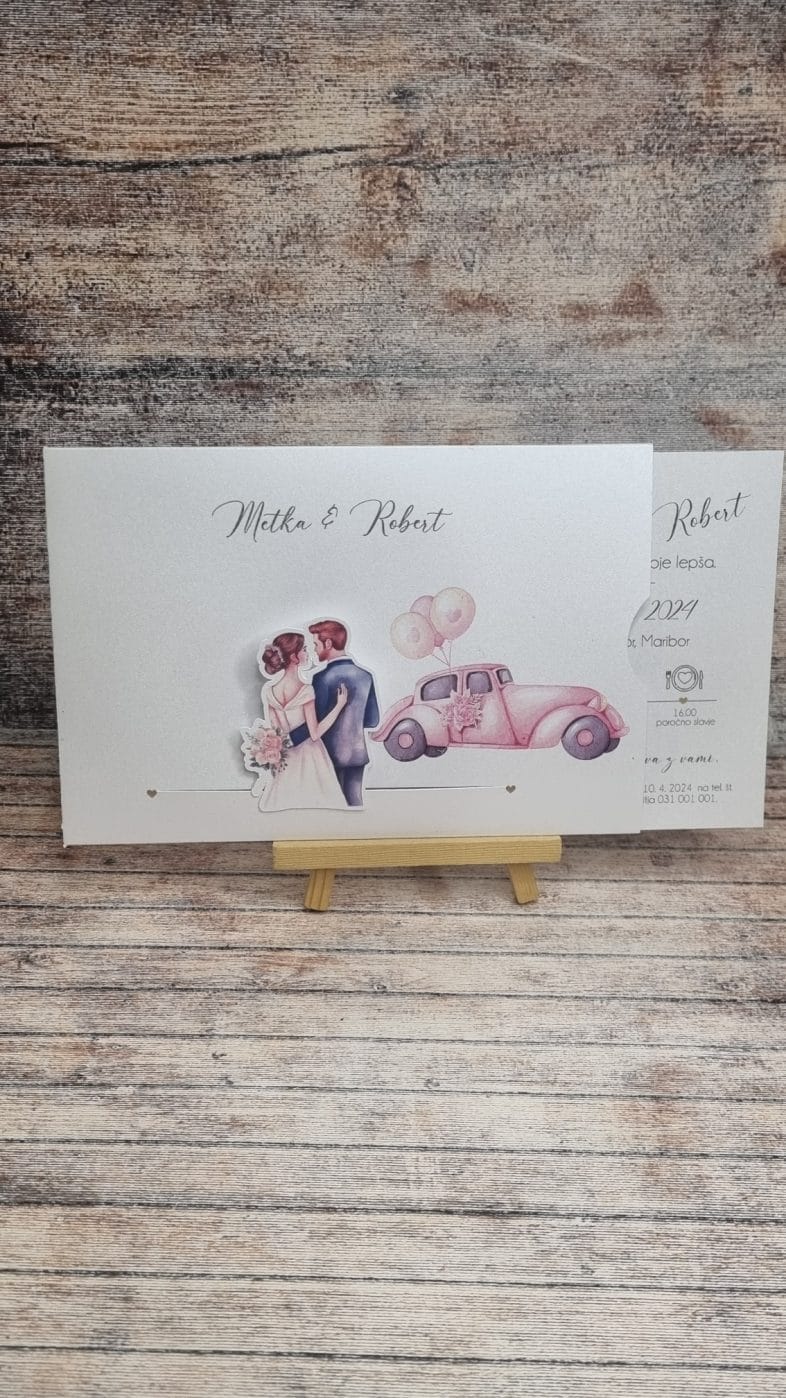 Izvlečna poročna vabila – Poročni bazar INKI izvlečna poročna vabila