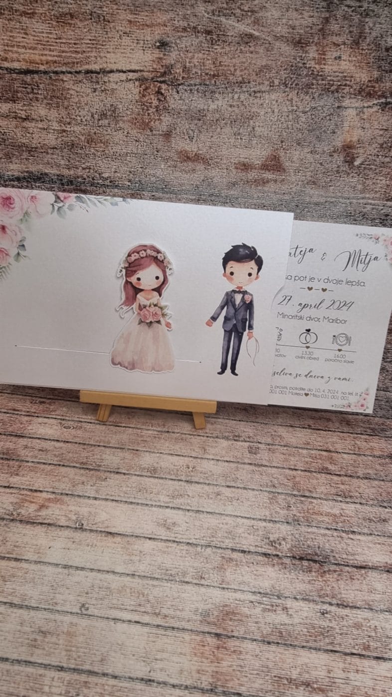 Izvlečna poročna vabila – Poročni bazar INKI izvlečna vabila