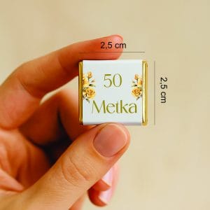 darilce čokoladica v folji elegantna