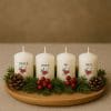 adventne svečke z božičnim motivom