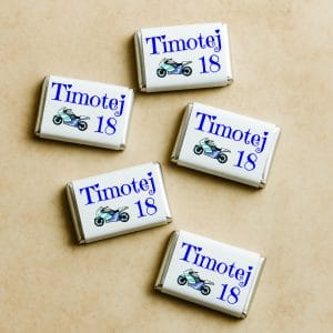 čokoladice z motivom motorja