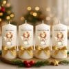 adventne svečke s pentljico in motivi