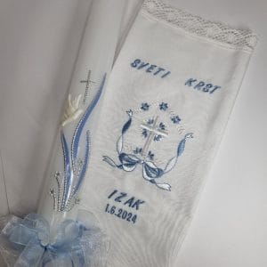 KRSTNI KOMPLET PRT IN SVEČA