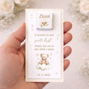 Krstni konfeti s čokoladico