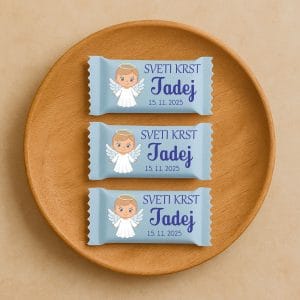 sladka darilca za krst čokoladice