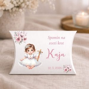darilce za krst - krstni konfet z angelčkom