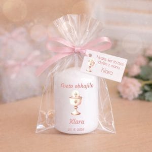 darila za obhajilo male svečke