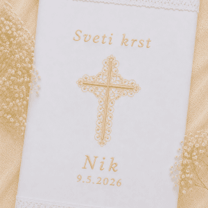 krstni prt križec